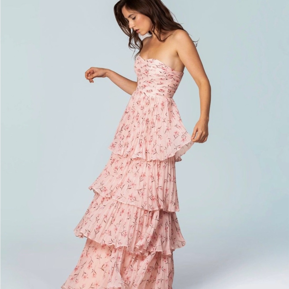 Fame and Partners Miyah strapless floral dress
